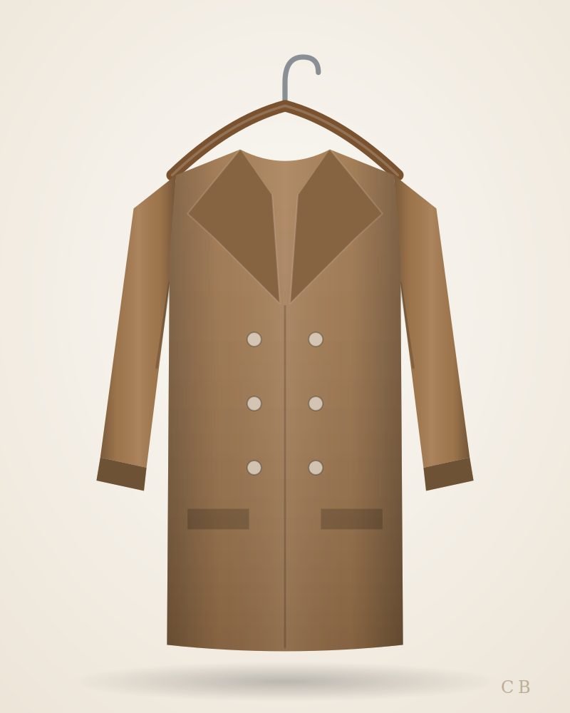 Double-Breasted Wool Coat