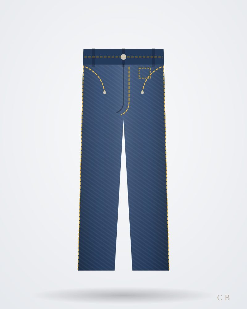 Straight-Fit Stretch Jeans